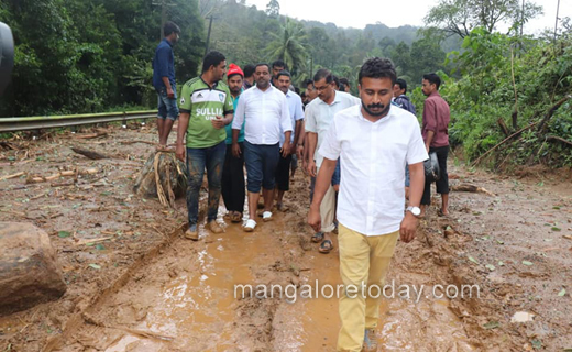 Khader, Nalin visit affected areas